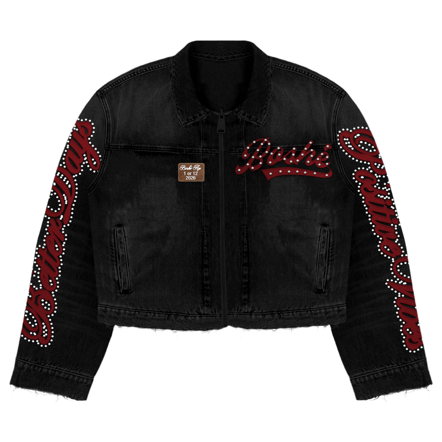 Black washed Denim jacket